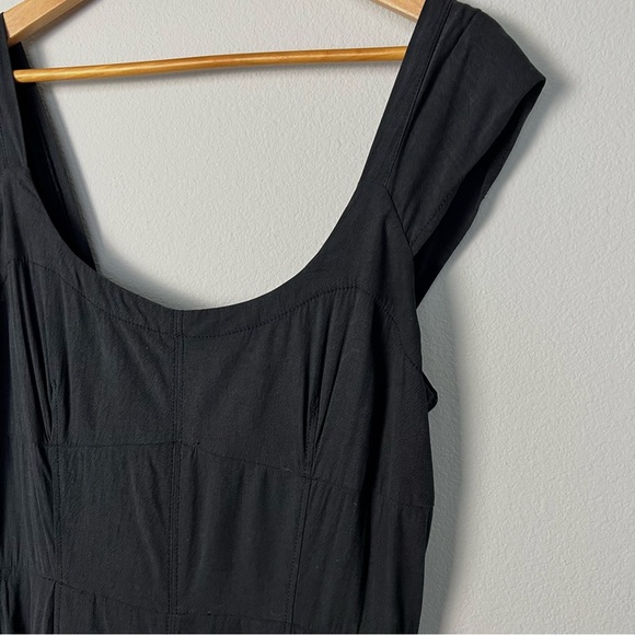 Madewell Cap-Sleeve Crop Wide-Leg‎ Jumpsuit Elegant Casual Feminine Size 12 - Picture 5 of 14